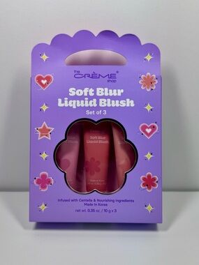 The Crème Shop Soft Blur Liquid Blush Set of 3 – Pink Shades